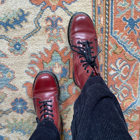 Cherry red #DrMarten boots I bought a year ago. Comes with a supportive insole. - Picture 4 of 4